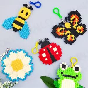 초등 봄 계절수업 블록놀이 동식물 디폼블럭 키링만들기 아동교육 창작활동 홈스룰링 창체