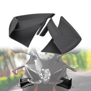 스즈키용 모터사이클 페어윙 에어 디플렉터 사이드 윈드 윙 스즈키 GSX-R1000 GSX-R1000R 2017-2023용 윙렛 액세서리(매트 블랙)