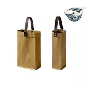 크리스마스 와인 캐리어 2구 크라프트지 고급 2구와인백 와인파우치