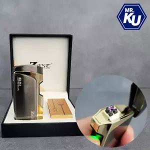 플라즈마 라이타 USB 충전식 슬림형 아크 라이터 선물용 고급 토치 전기 방수 방풍 담배