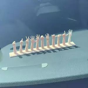 손가락 제스처 주차번호판 새차 자동차 선물