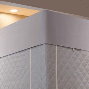 수면 침실 튼튼한 겨울 사각 침대텐트 차단 프레임 방풍 우풍차단 방한 난방텐트 누빔텐트