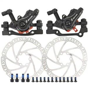 산악 자전거, 접이식 세트, E-바이크용 로터가 자전거 160mm 리어 캘 및 유니버설 프론트 디스크 장착된 브레이크 기계식 Zoom 로드 DB180 바이크,