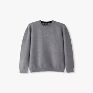 [STCO] [찰떡니트] 가로 조직 니트 그레이 (베이직핏)-SKTUC03NSG