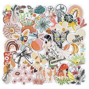 NICEVINY 빈티지 에스테틱 아이언 온 패치: 여성용 귀여운 소녀 자수 패치 - 백팩 의류 재킷 모자 책가방을 위한 보호-에스테틱 장식 도구