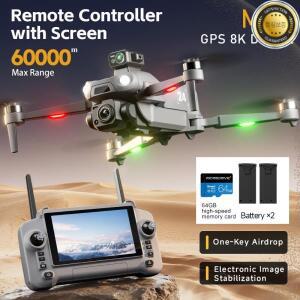 에어리얼 드론 4.5인치 대형 화면 M24 GPS 위치추적 페이로드  터치스크린 제어 360 ° 지능형 장애물 회피