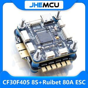 APC JHEMCU CF30F405 8S 스택 ICM42688P 16M 블랙 박스 기압계 OSD  루이벳 80A 4-in-1 ESC(AM32) 3-8S 리