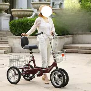 3륜 자전거 소형 세발 성인 미니 웨건 수레 사이클