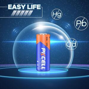 PKCELL 20PCS A23 23A 알카라인 배터리 차고 문 오프너 천장 팬 리모컨 초인종 용 12V 비충전식