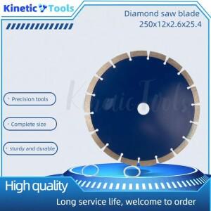 250mm 다이아몬드 톱날 건식 절단 디스크: 앵글 그라인더용 다용도 커터 석재 및 콘크리트에 이상적 + 치아