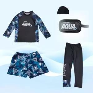 [하프클럽/]크리스탈아쿠아 130 5종 kc인증 남아래쉬가드 남아수영복 래쉬가