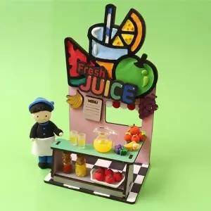 아이디몬 우드 DIY 과일주스가게 클레이세트 (KYR-WE02F4A)