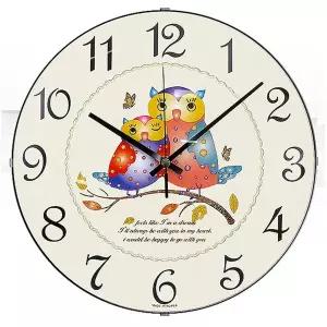 볼록부엉이 30cm 무소음벽시계 / 인테리어벽시계 / 집들이선물
