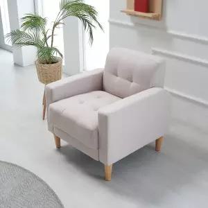 에보니아 모던 1인용 쇼파 패브릭 인조가죽