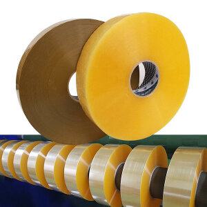 러버테이프 기계테이프 자동 박스테이프 1000Mx5 투명