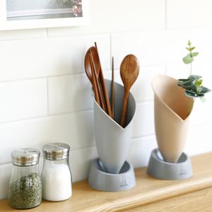 물빠짐수저통 플라스틱 1구 수저꽂이