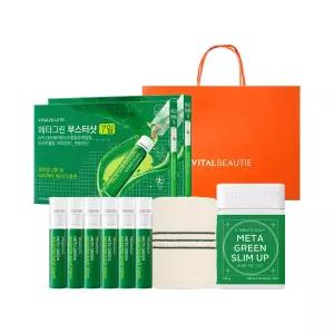 바이탈뷰티 메타그린 50일 완성 세트(부스터샷 20일 + 슬림업 30일 + TWB타월, 1개 + 쇼핑백, 1개)