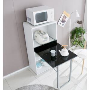 1인 실용적 주방가구 접이식 식탁&전자렌인지대 폴딩 4인 확장형 테이블