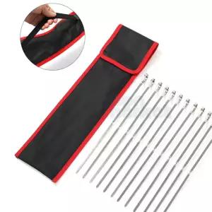 캠핑 바베큐꼬치 10P 바베큐꼬치꽂이