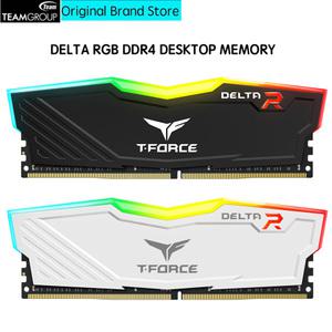 TEAMGROUP 델타 RGB DDR4 데스크탑 메모리 모듈 램 화이트 블랙 TUF 8GB 16GB 32GB 3000 3200 3600MHz