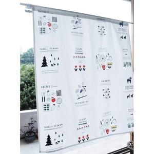 북유럽키친화이트 주방가리개 창문미니커튼 도어가림막 105x120cm (국내산)