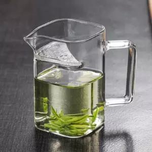 (로하티) 스퀘어 내열유리 거름망 숙우(200ml)/차포트/티포트/차망/숙우/주방/가정용/사무실/다도/일체형