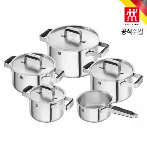 [롯데백화점]헹켈 퓨어 쿡웨어 스틸 5종 냄비 세트 (HK1028783)