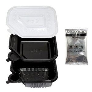 더핫 스팀 발열 도시락 용기세트 용기 발열체 물로만 꿇이기 캠핑 등산 낚시 여행 라면 찌개 계란 탕 다용