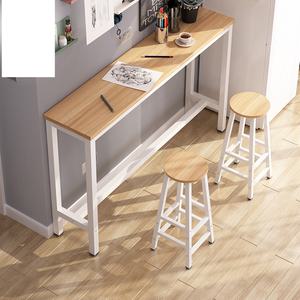 카페바테이블 베란다 카페 옥상 와인바 폭좁은 탁자 테이블 - 100x30x100cm