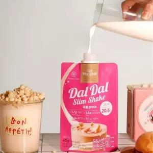 [달달슬림쉐이크]달달슬림 맛있는 단백질 쉐이크 파우치 다이어트 식사대용 프로틴 파우더 보충제 곡물,...