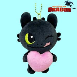 드래곤 길들이기 투슬리스 코디 5종 키링 가방고리 인형 8cm - 하트