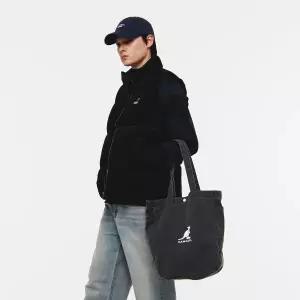 [롯데백화점]캉골 워시드 제리 에코백 0057 데님블랙 (KRFBEB00570)