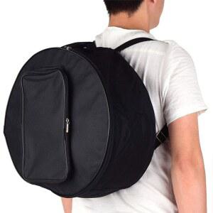 조절 가능한 스트랩이 있는 옥스포드 13 14인치 스네어 드럼백 탬버린 휴대용 백팩 타악기 운반 액세서리 드럼스틱 포켓