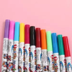 아이디몬 패브릭펜 12색/문구 사무 화방 미술 취미 그림 다용도 컬러마카 컬러마커 아크릴마커