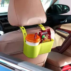 트레이 간식 거치 자동차 커피 소품 뒷자리 컵홀더 멀티소켓 자동차포켓 차량수납함 네트포켓
