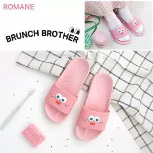브런치브라더 팝아이 욕실 거실 학생 슬리퍼  핑크) 욕실화 거실화 미끄럼방지 eva슬리퍼