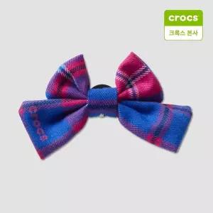 갤러리아 [크록스 본사] 핑크 플레이드 니트 보우 지비츠 참 10016574