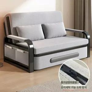 간이 소파베드 소파침대 침대겸용 라텍스-기본 5cm 라텍스 팔걸이-0.82m 일반형 접이식