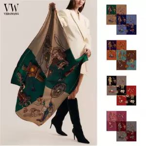 [VW베라왕] 클레아 양면 울실크 숄