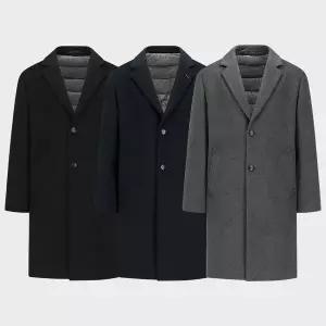 [하프클럽/인터메조]울 블랜디드 싱글 코트 3종 택1 IMFDCT512F