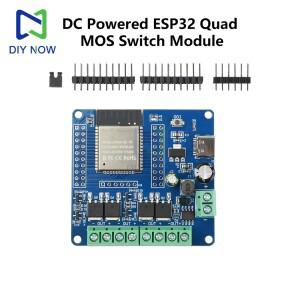 ESP32 2/4-웨이 MOS 스위치 모듈 단일 방향 릴레이 ESP32-32E WIFI 블루투스 개발 보드 UART 버닝 DC 5-60V