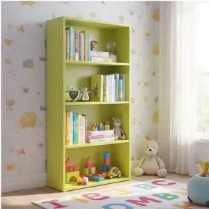 4단 600 낮은 책장  사무용가구  책꽂이 서재가구  선반장  장식장