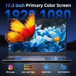 호환 핫17.3인치 노트북 컴퓨터 인텔 N5095 윈도우 11 16GB DDR4 SSD 지문 게이밍 오피스 학습용