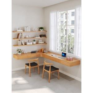 기역자테이블 벽부형 학생 흰색 넓은 다용도 인테리어 화이트 감성 업소용 코너형책상