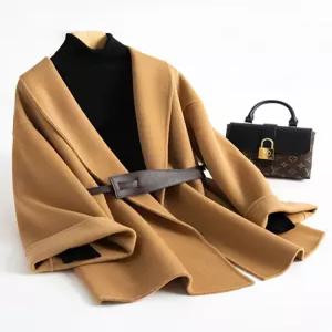 노카라 반코트 여성 아우터 겨울코트 빅사이즈 울 자켓