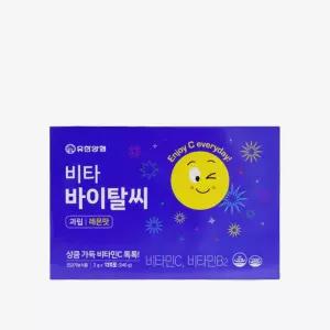 유한양행 비타 바이탈씨 과립 레몬맛 가루 120포 비타민C 비타민B 항산화 작용 분말 상큼