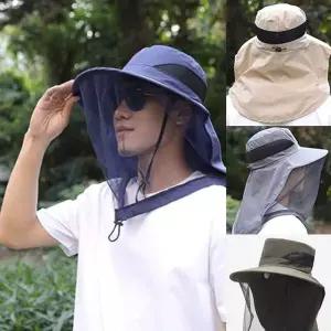 [골드스마일]아웃도어 메쉬망 방충 베일 모자 1P 페이스 커버 농사 벌초 낚시