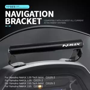Yamaha NMAX 155 125 NMAX155 Tech MAX 2025- 바이크 오토바이 네비게이션 브래킷 GPS 마운트 장치 캐리어