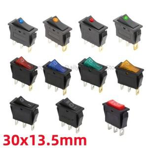 라이트 전원 스위치 포함 KCD3 로커 ON-OFF-ON 2 포지션  3 핀 전기 장비  16A  250V  20A  125V AC  1 개