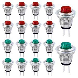 5/20/100피스 8mm 푸시 버튼 스위치 DS-101 ON/OFF 미니 소형 순간 리셋 마이크로 평상시 열림 2Pin